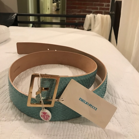 Emilio Pucci Accessories - EMILIO PUCCI PYTHON BELT NEVER WORN
